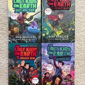 Last Kids on Earth book series 1 5 6 7 by Max Brallier LOT 4 like new Hardcover!